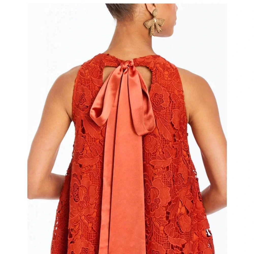 MESTIZA NEW YORK Luli Guipure Lace Tent Dress - Picture 4 of 8